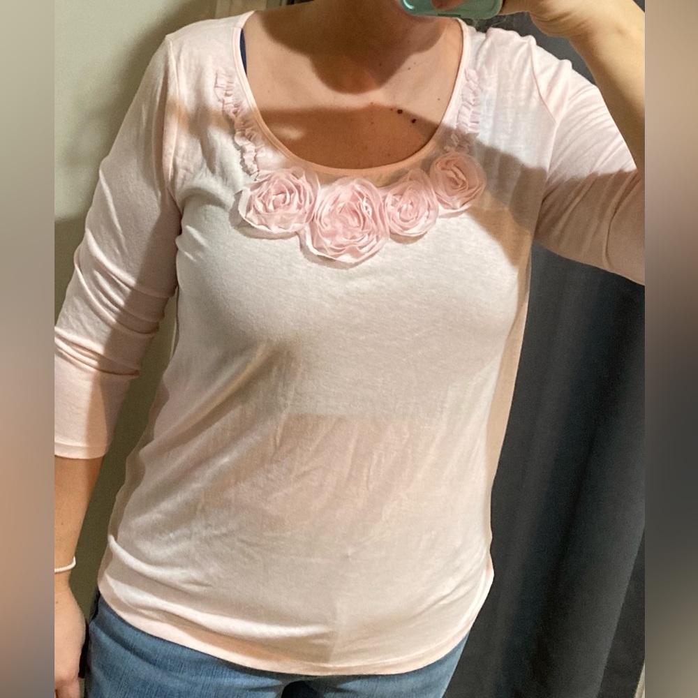 Loft 3/4 sleeve top size XL NWT